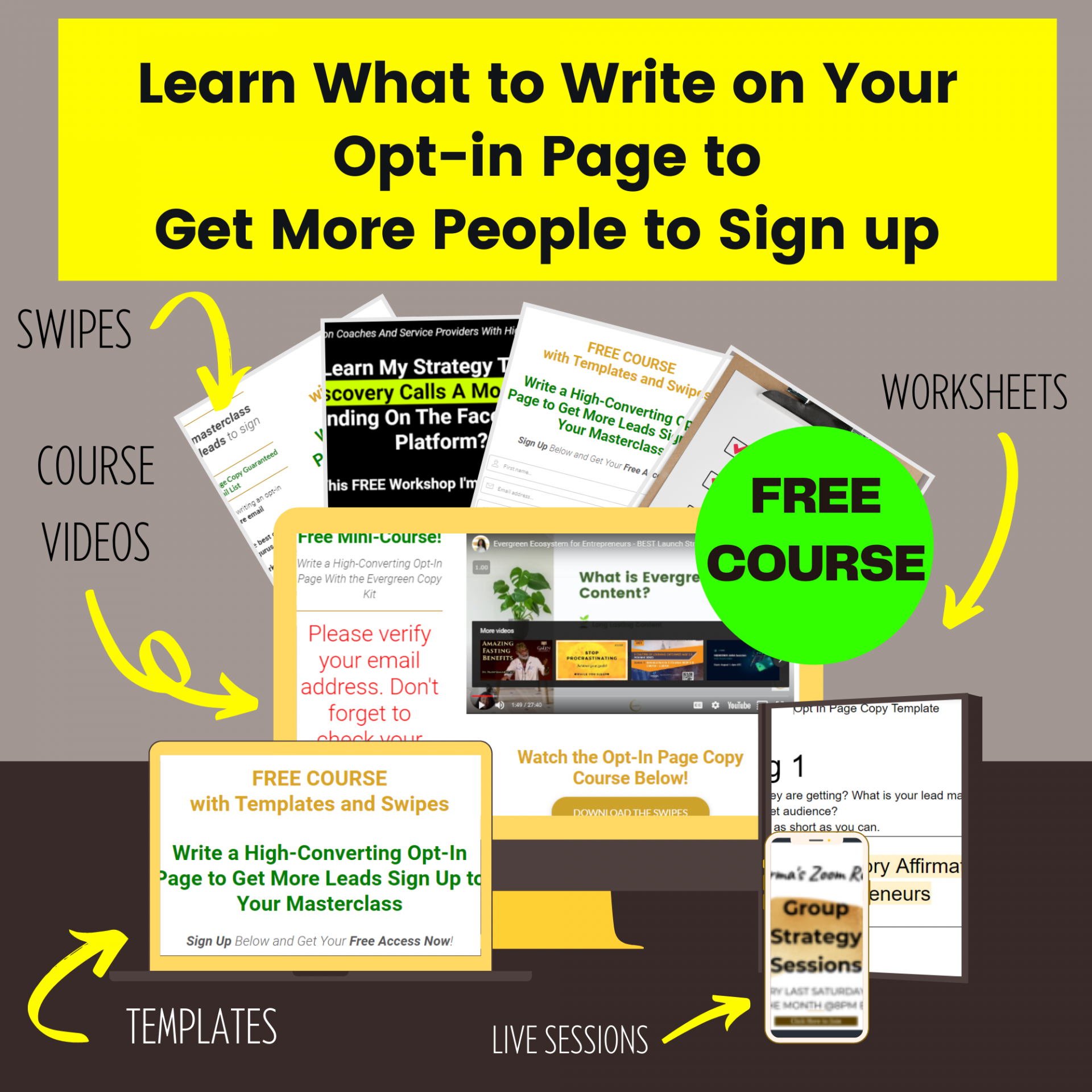 how to write a high converting opt-in page copy to grow your email list