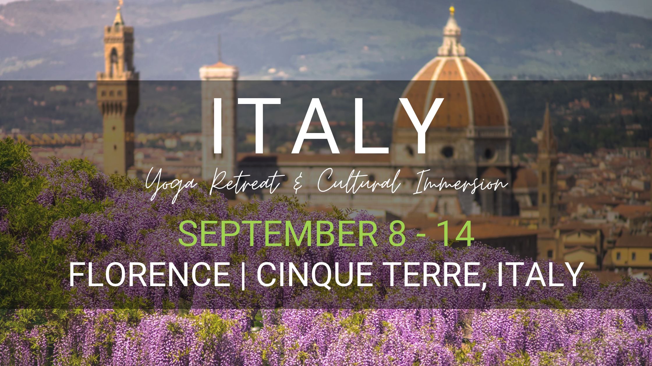 Florece Cinque Terre Italy Yoga Retreat