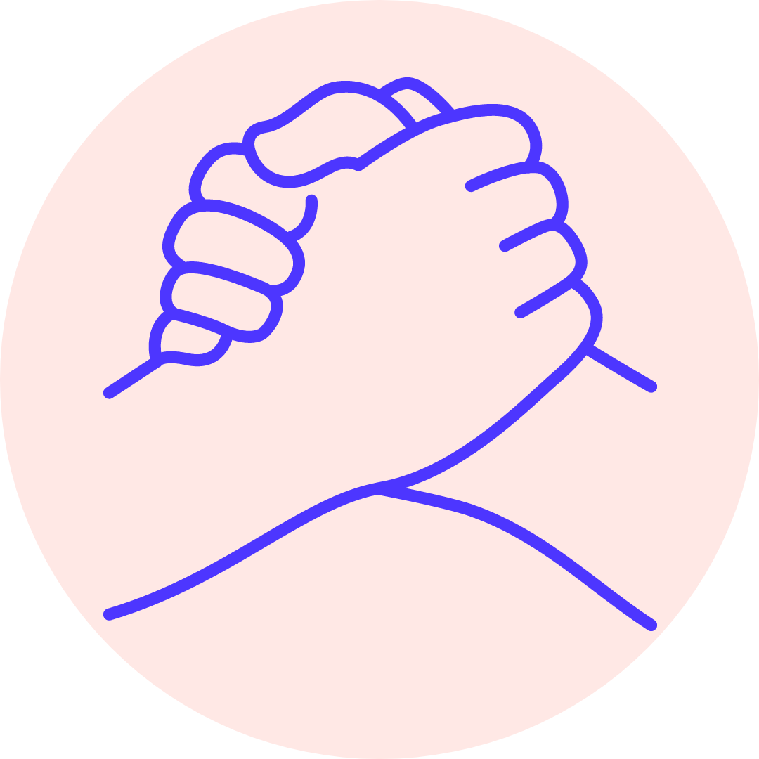 Shaking hands