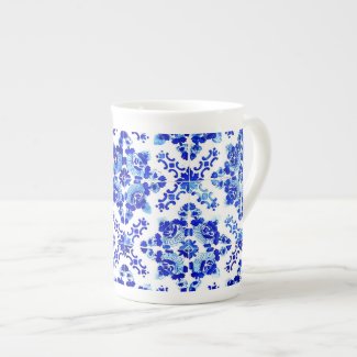 Antique Tile No.1 Bone China Mug