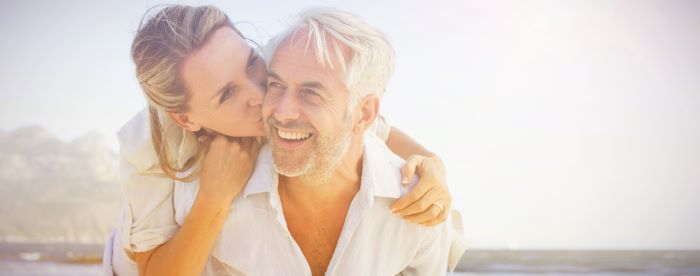 happy couple after doing energy healing