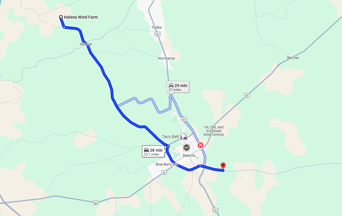 Orsted & the Helena Energy Center is an employer in Beeville near our RV park