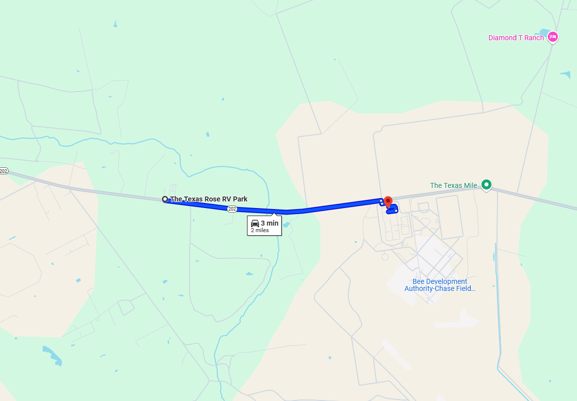 Garza West Correctional is an employer in Beeville near our RV park