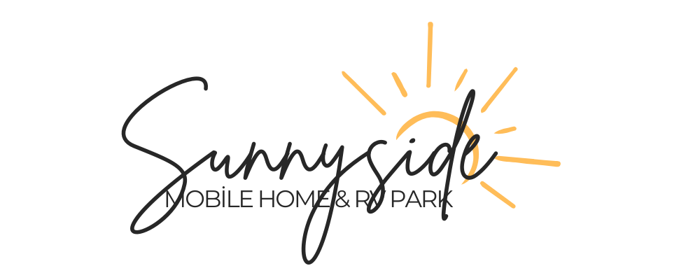 logo for sunnyside mobile home & rv park in pearsall, tx and frio county