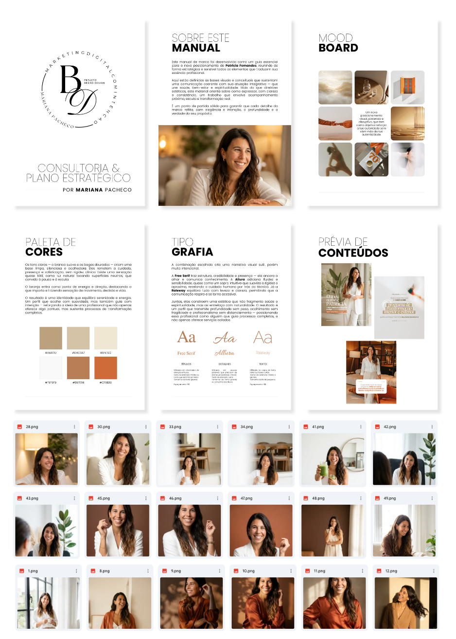 mentoria, bonus 8iamclub, projecto de brand design, construção de IDV, universo de marca, sessão fotográfica IA
