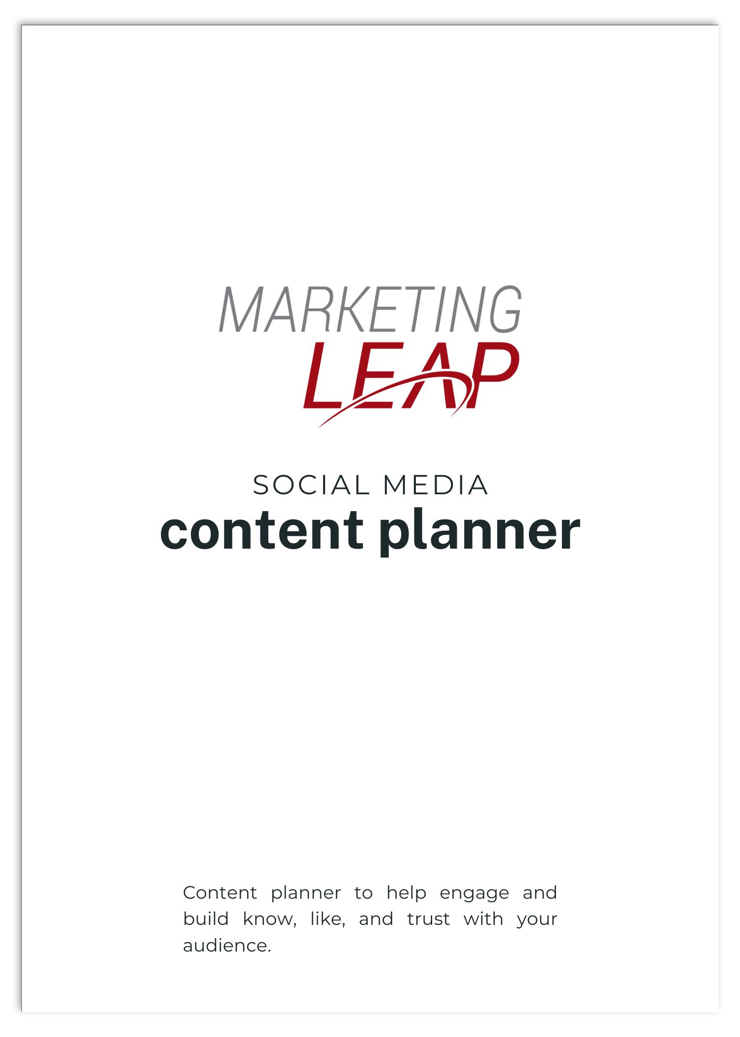 Content Planner Template