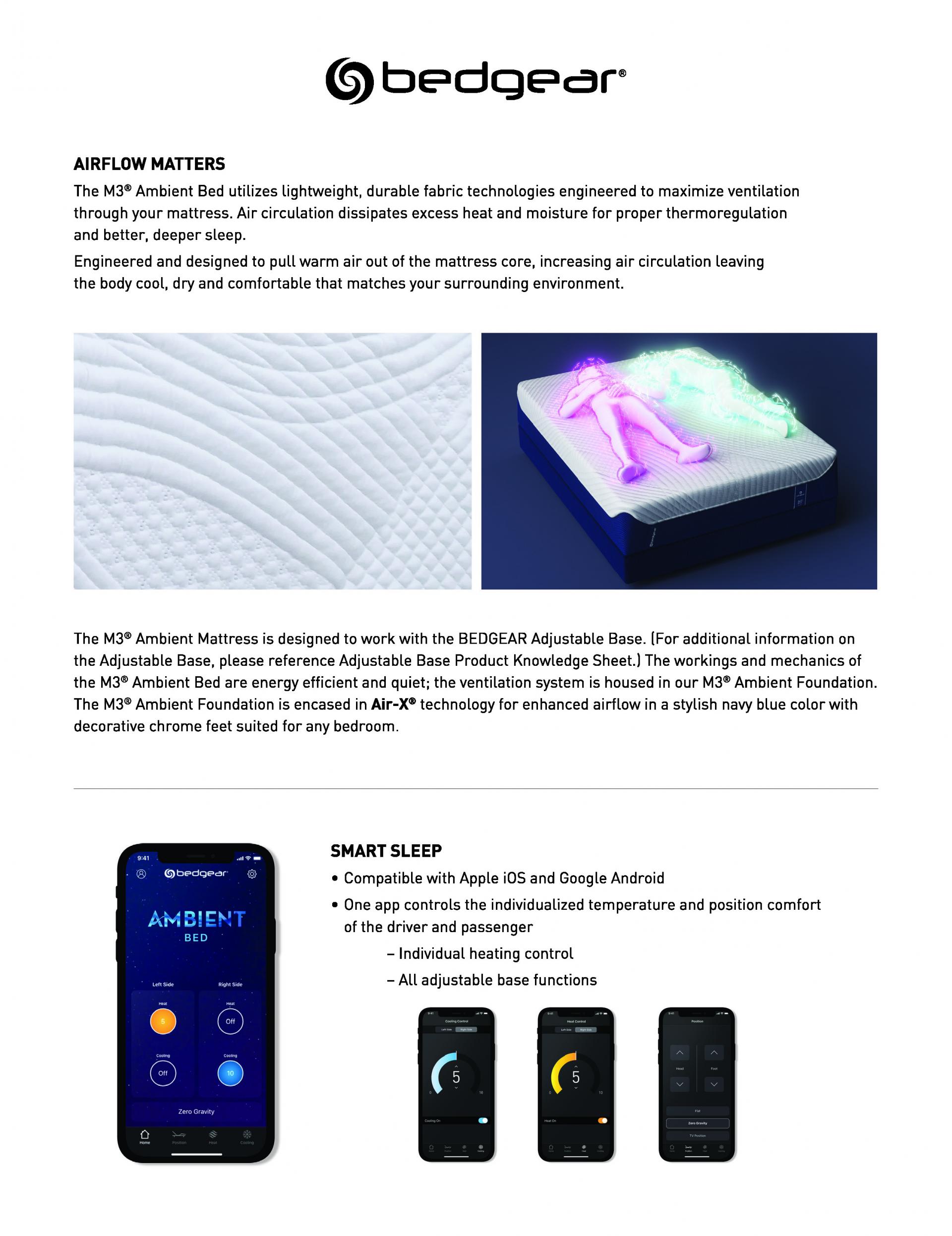 m3 ambient mattress updates