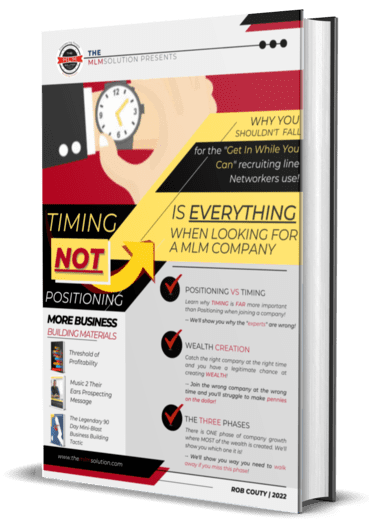 Timing, NOT Positioning is EVERYTHING!