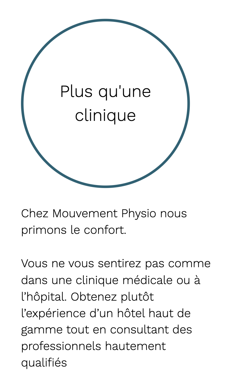 Plus qu'une clinique