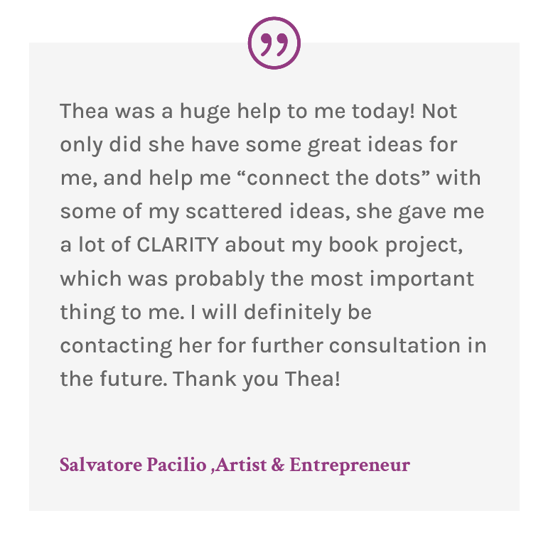 Testimonial for Thea Faye