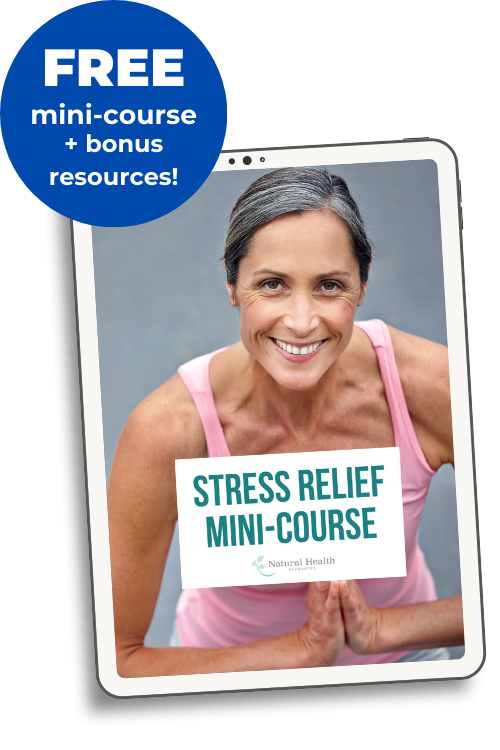 Mockup of stress relief mini course