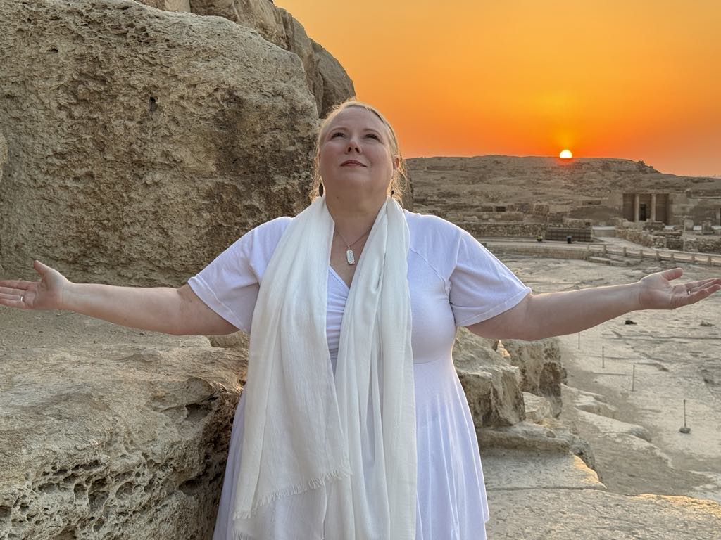 Michelle at the Great Pyramid