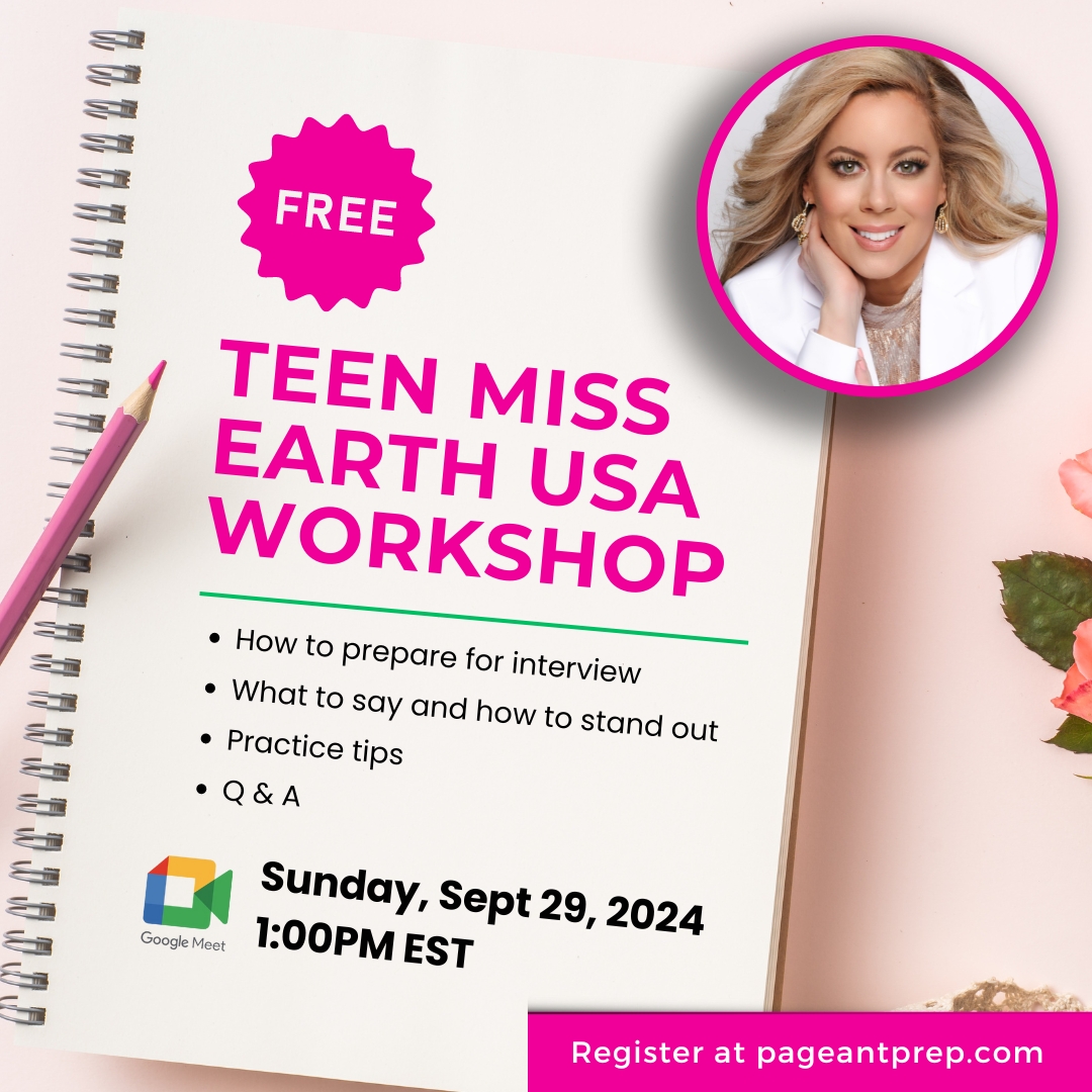 Teen Miss Earth USA workshop