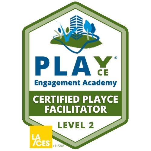 certified playce facilitator level 2  badge