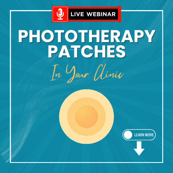 Phototherapy patches webinar ad