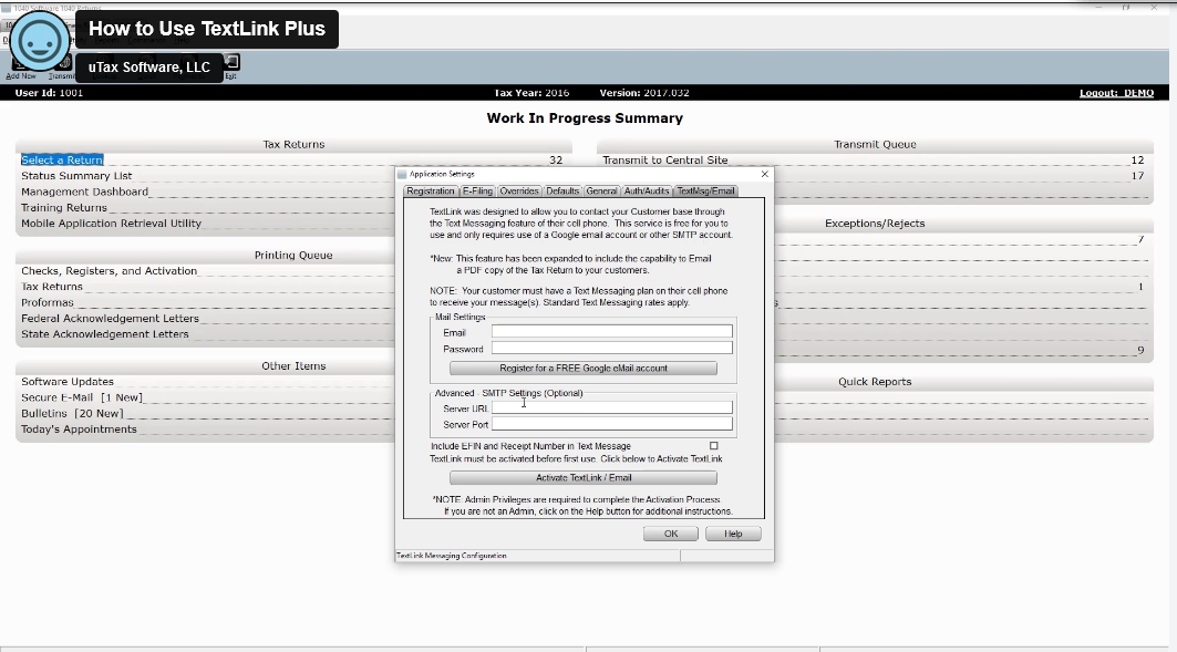 Pronto Tax System - uTax Software Screenshot