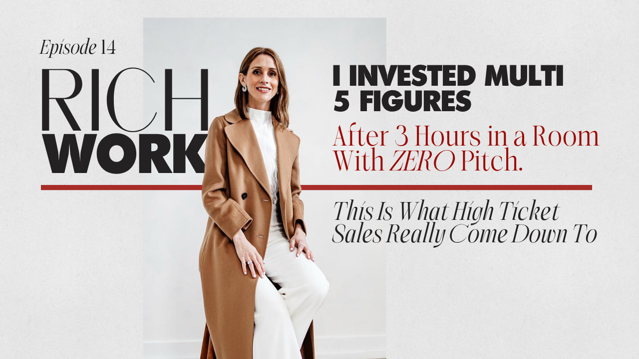 I Invested Multi 5 Figures After 3 Hours in a Room With ZERO Pitch. This Is What High Ticket Sales Really Come Down To