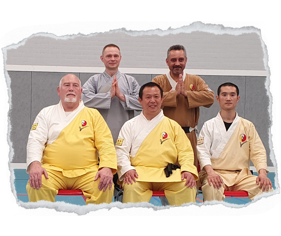 Laoshi Radek razem z Shi Xing Hong, Liu Peng i Roland Quenon