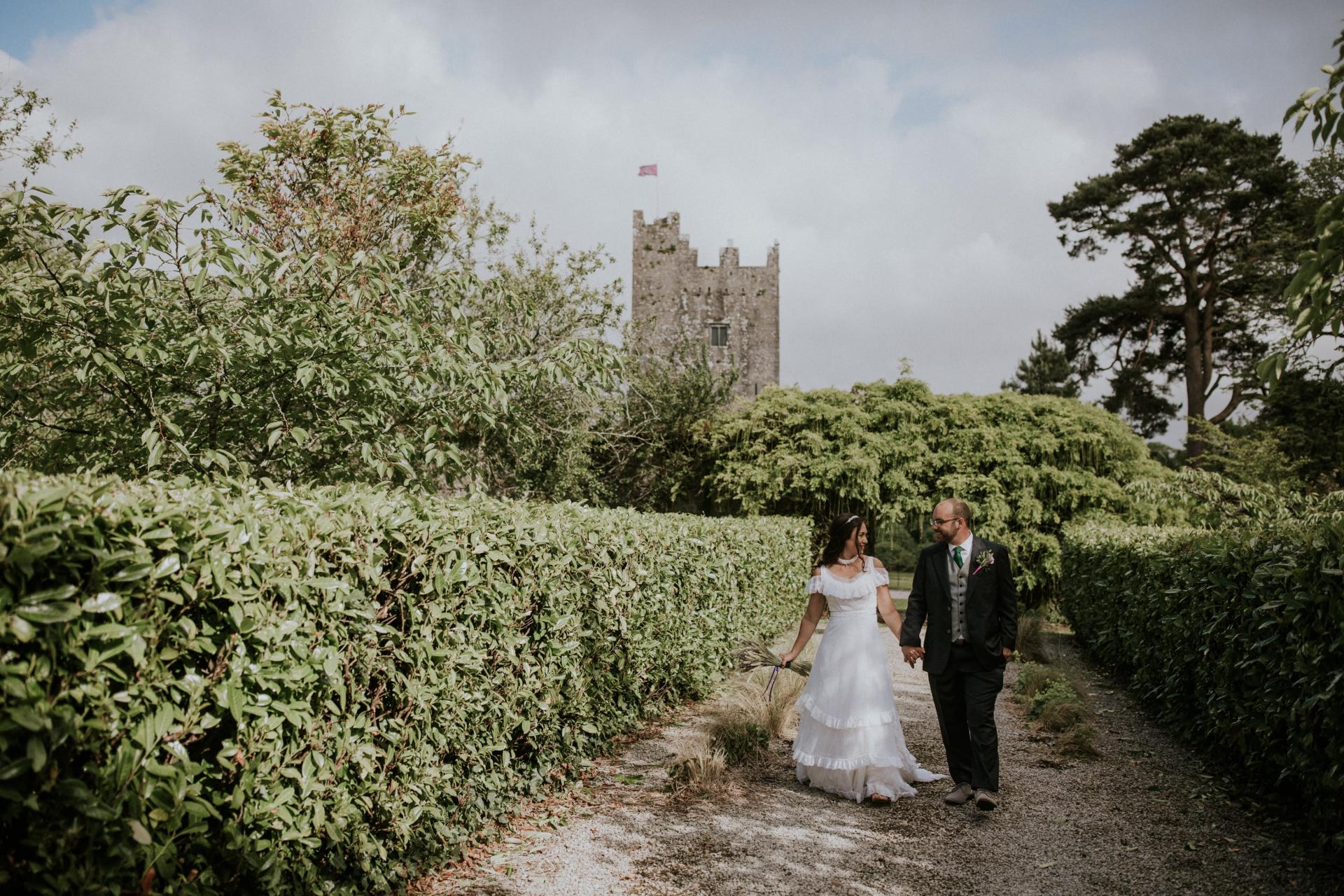 Visionary Historical Fiction author Allysha Lavino and husband Mark Atos - Blackwater Castle Wedding