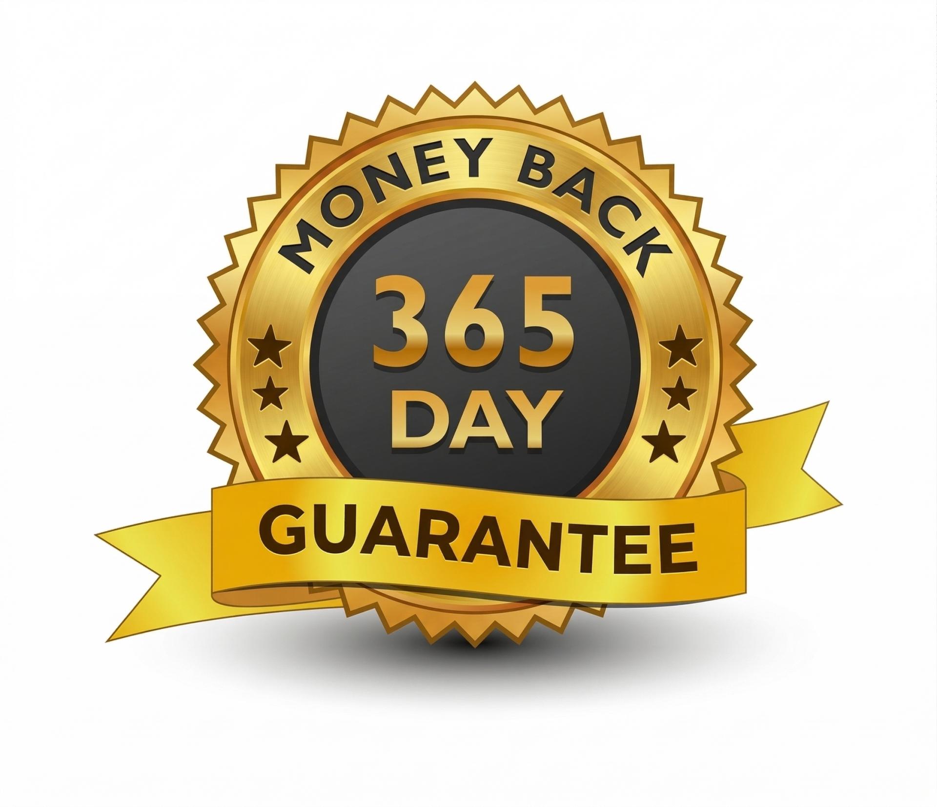 365-Day Money-Back Guarantee Badge