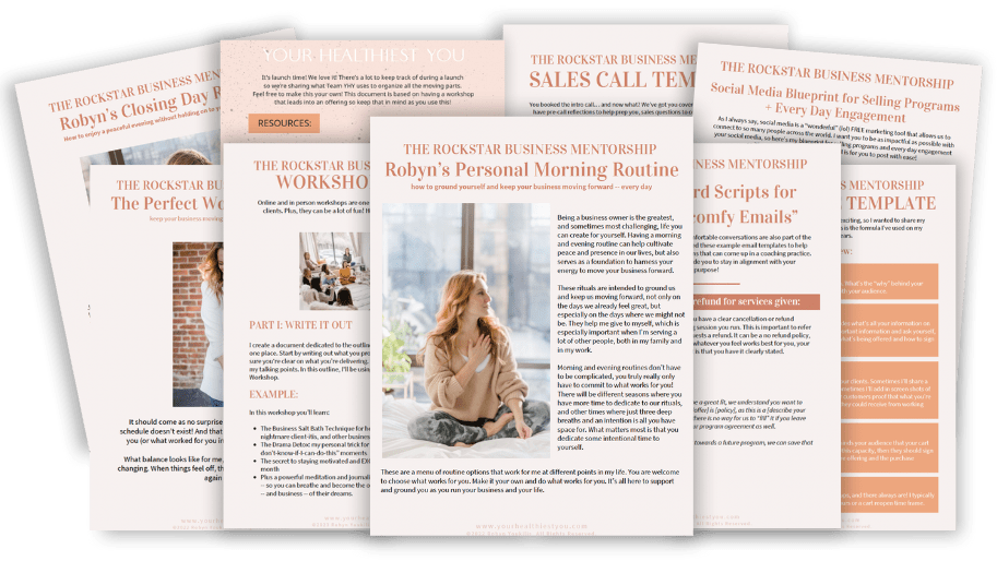 Rockstar Business Mentorship Workbook