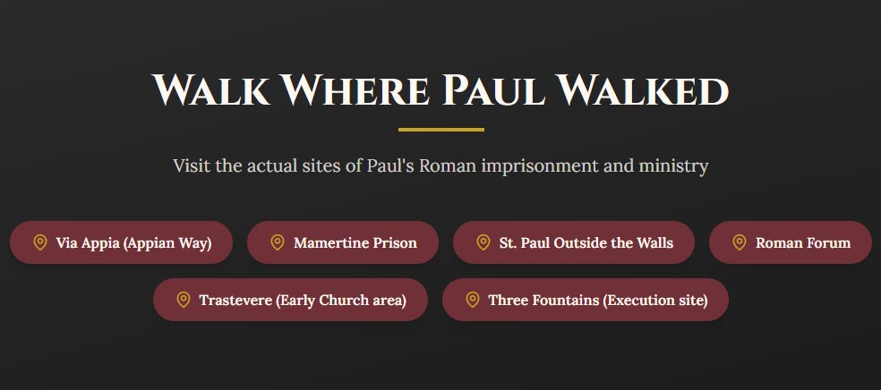 walk where Paul Walked