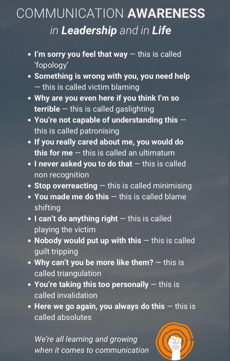 Text with examples: Identifying manipulation tactics