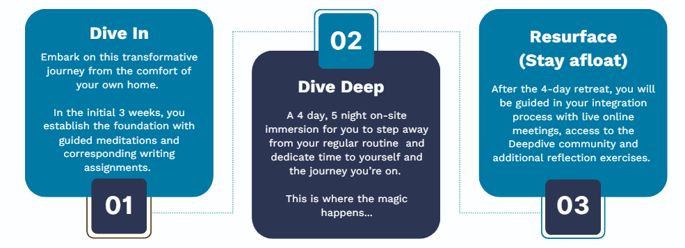 The Deepdive life changing retreat Netherlands process