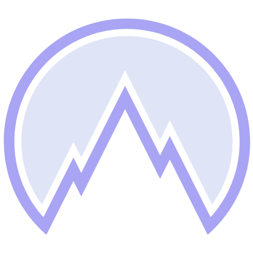 purple mountain in a circle