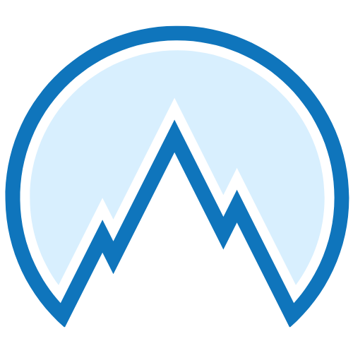 blue mountain in a circle