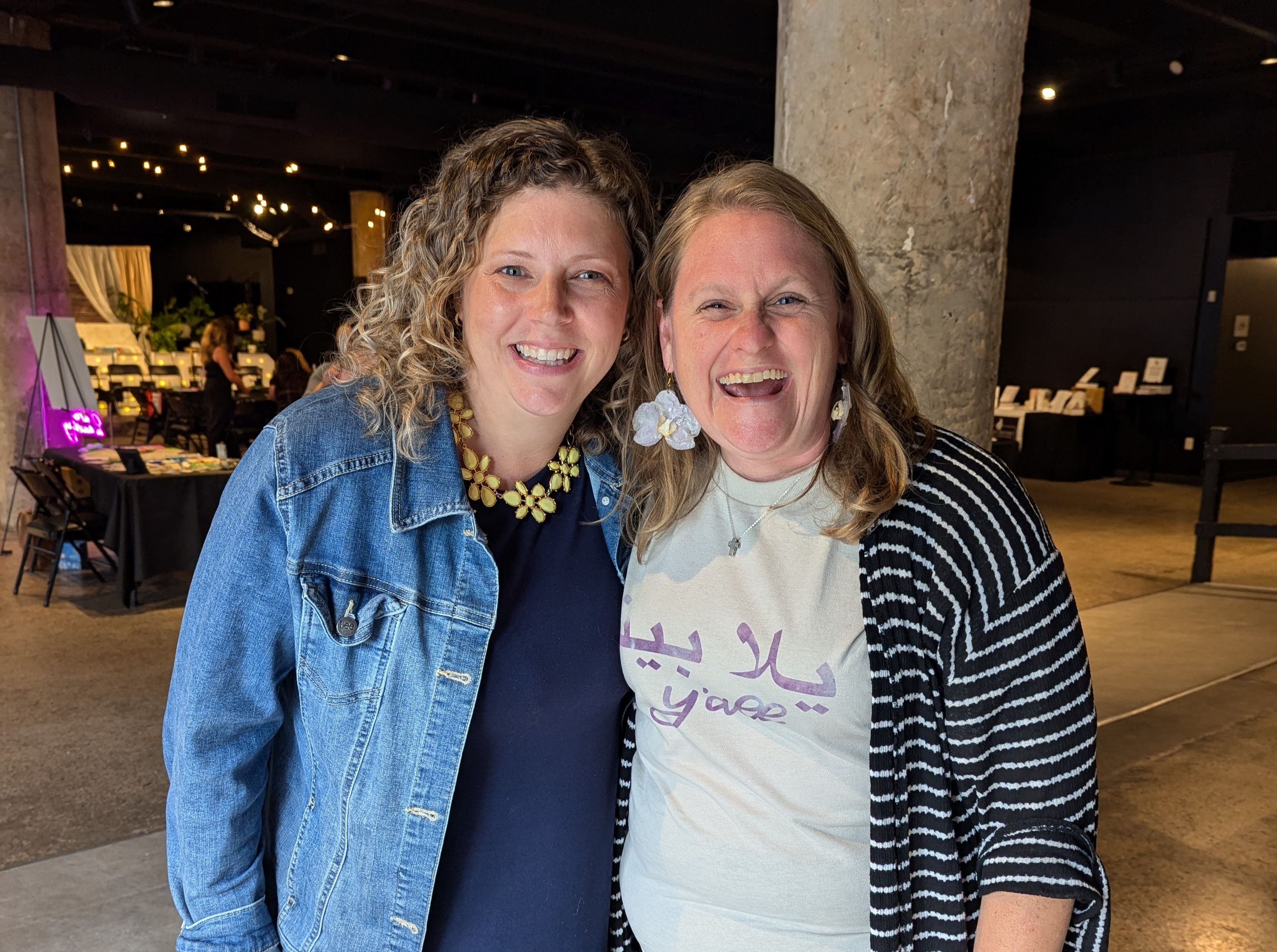 Sarah Jacobson with Jennifer Hand of Coming Alive Ministries serving global faith leaders