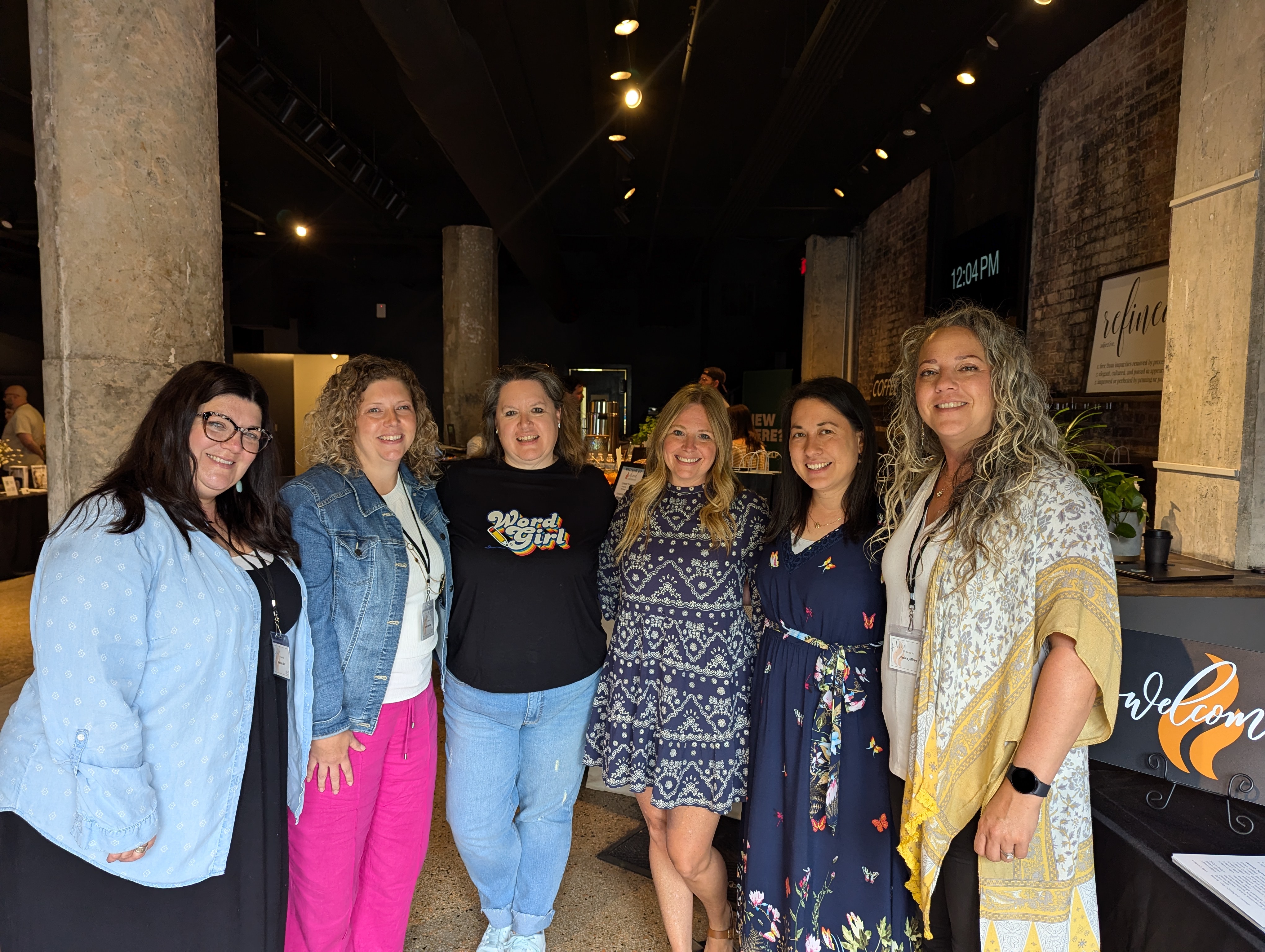 Sarah Jacobson with leaders at a faith-based leadership event