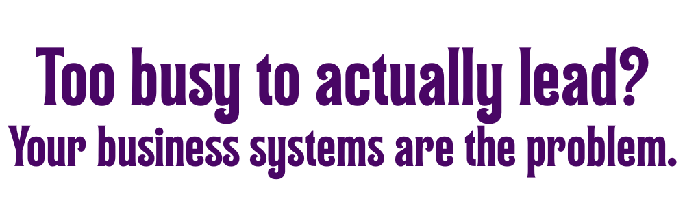 Too busy to lead? Your business systems are the problem – Fractional COO Sarah Jacobson