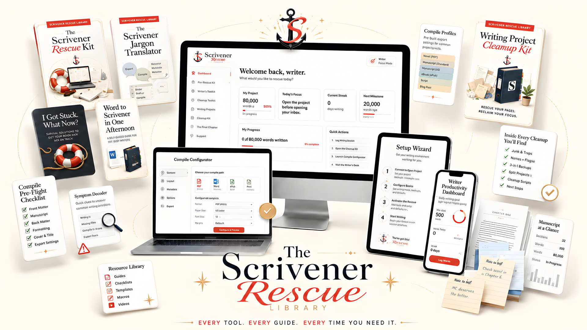 The Scrivener Rescue Library