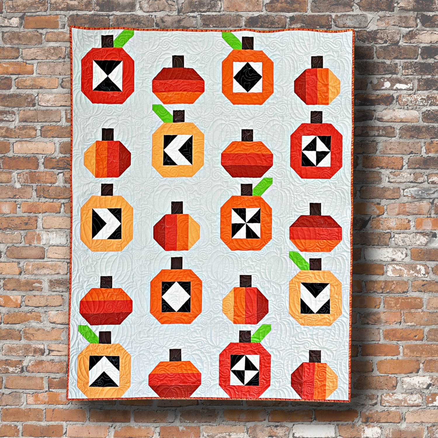 Four-Patch Pumpkins Quilt Pattern