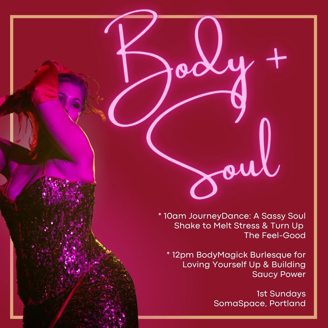 Portland Burlesque with Sara James JourneyDance with Eva D'Luscious