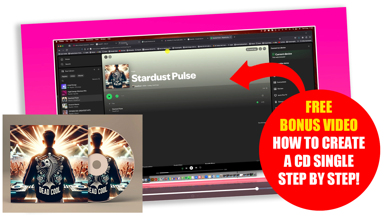 how to create a cd single from scratch bonus video