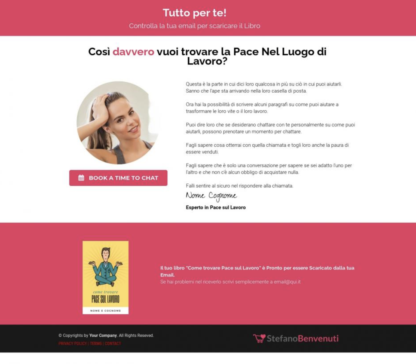 prenota una call acchiappa clienti