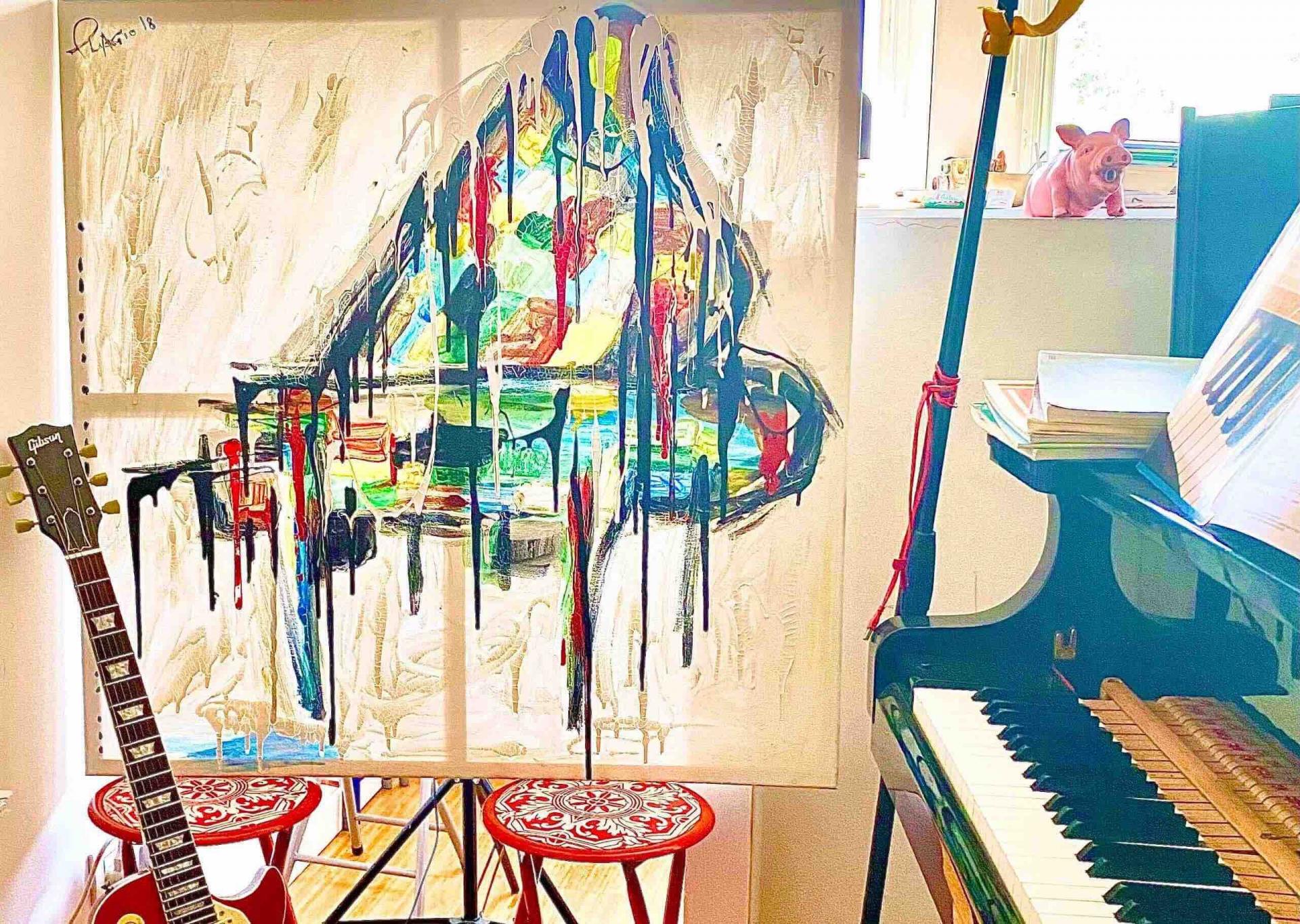 Dipinto Sognandoilpiano