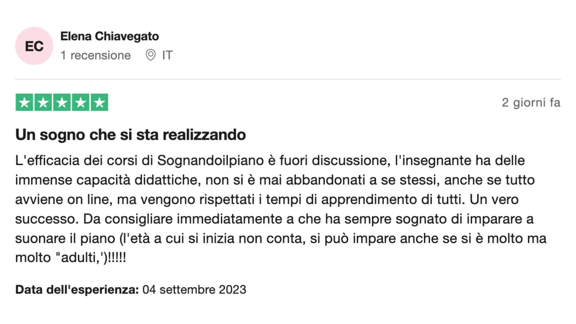 Recensioni Sognandoilpiano