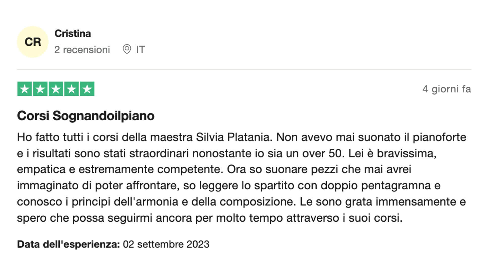 Recensioni Sognandoilpiano