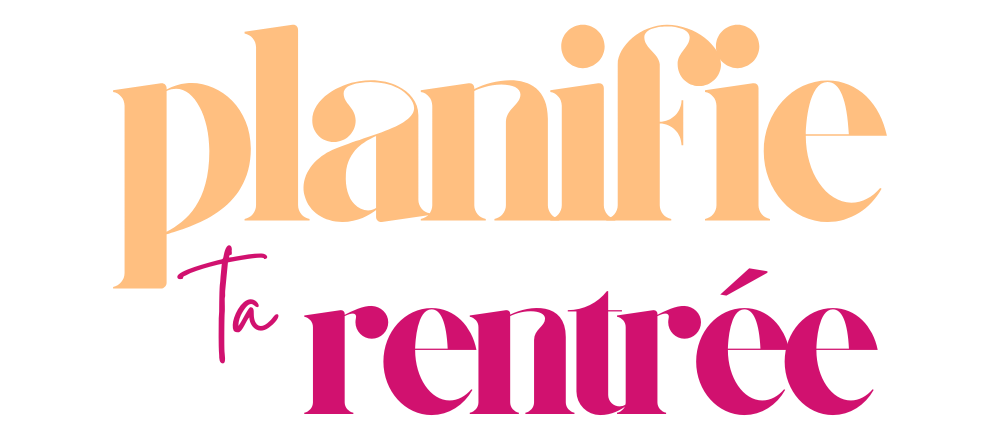 Logo Planifie ta rentrée avec Sophie Gagnon