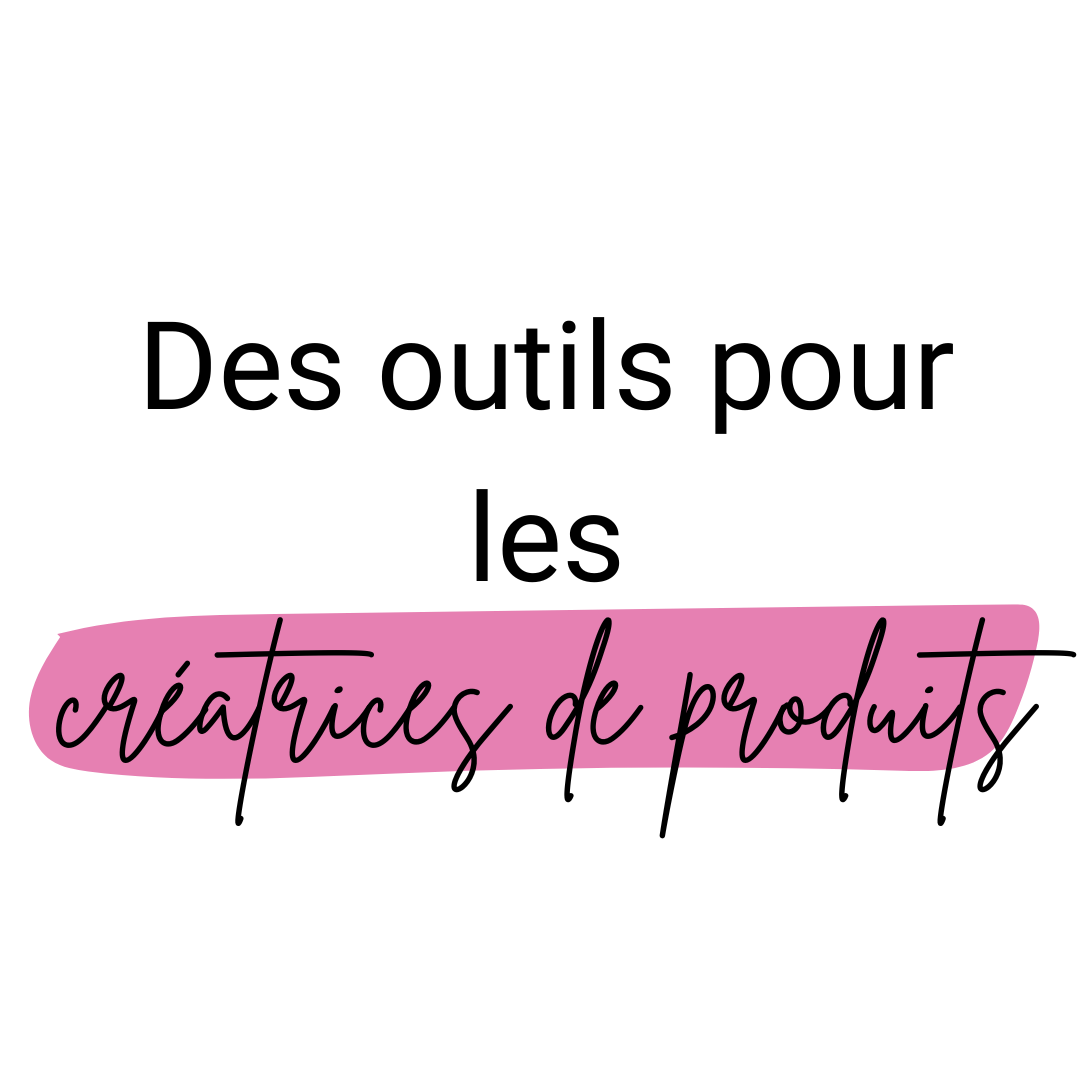 Visuel avec le texte “Des outils pour booster ta productivité” écrit en noir et rose, style moderne et dynamique.