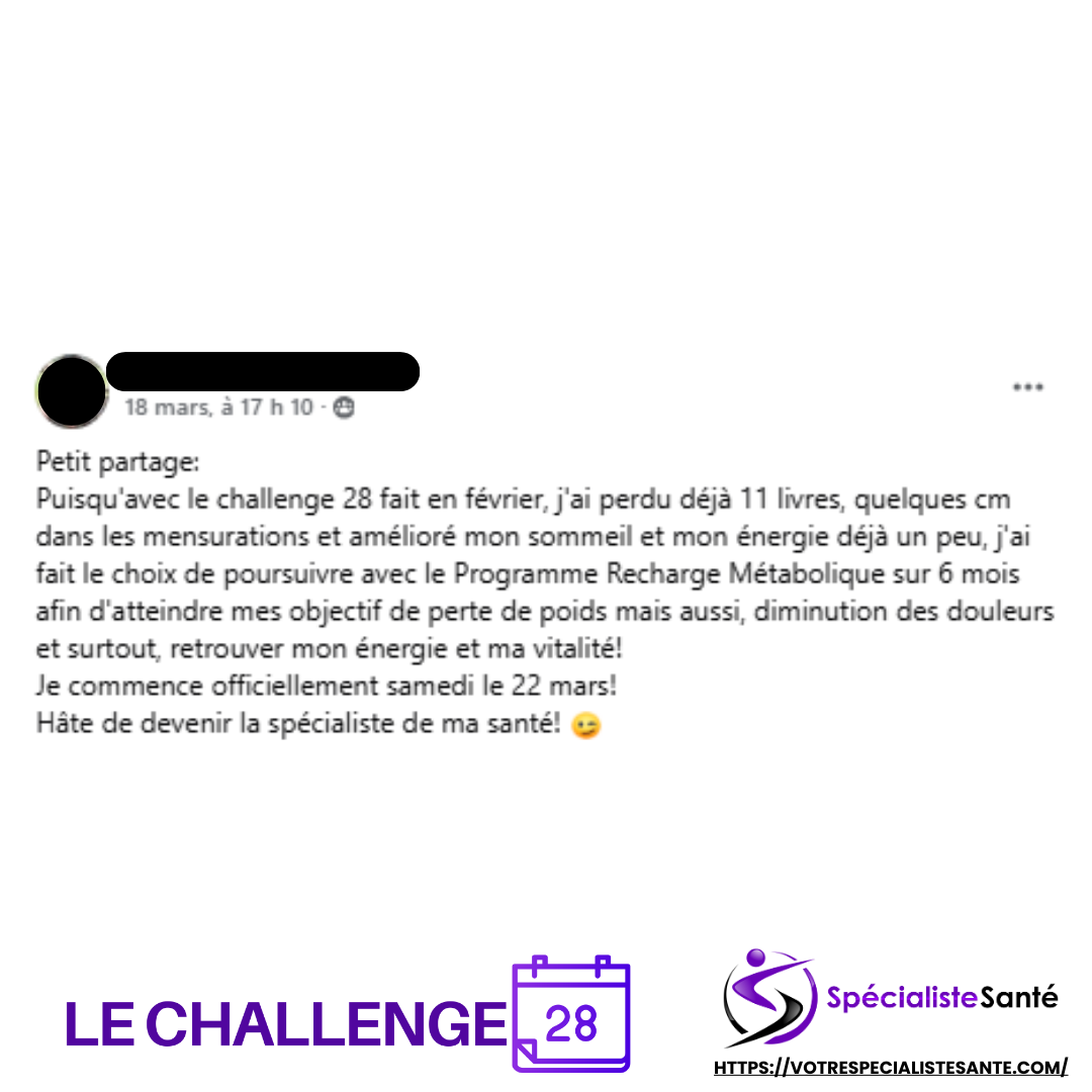 témoignahe challenge 28 #4