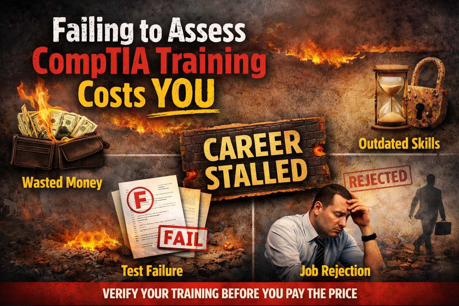 Outdated, compromised Tech+ training produces compromised systems engineers, creating insider security risks for their employ