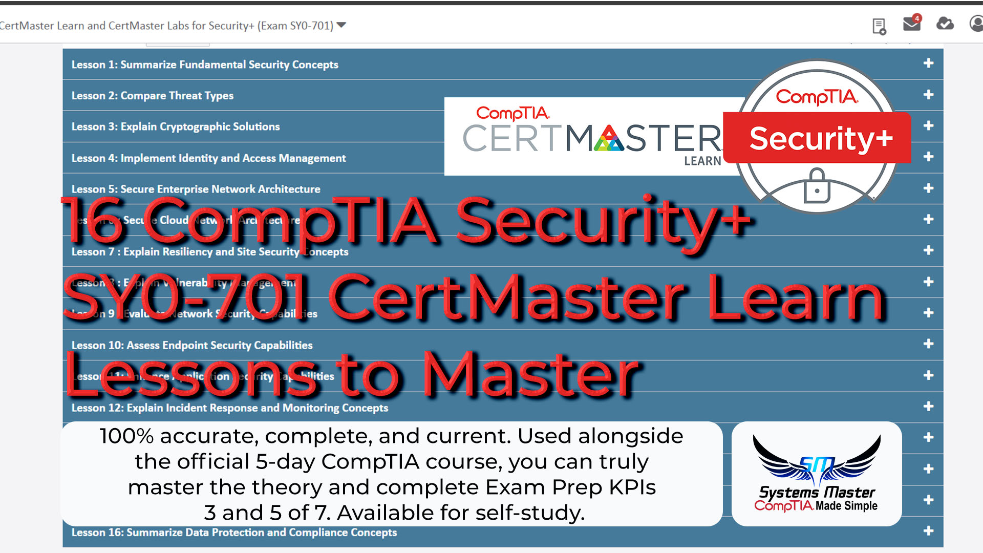 Security+ SY0-701 Know where you need to imp Training Metrics to