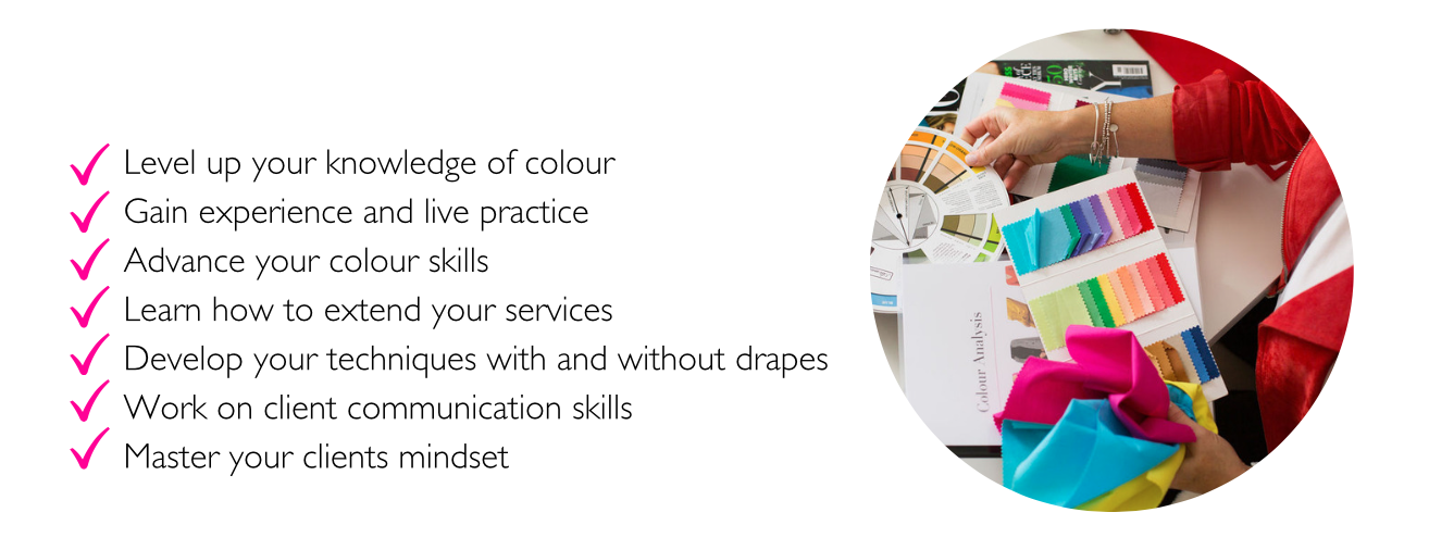 Advanced Colour Masterclass bullet points