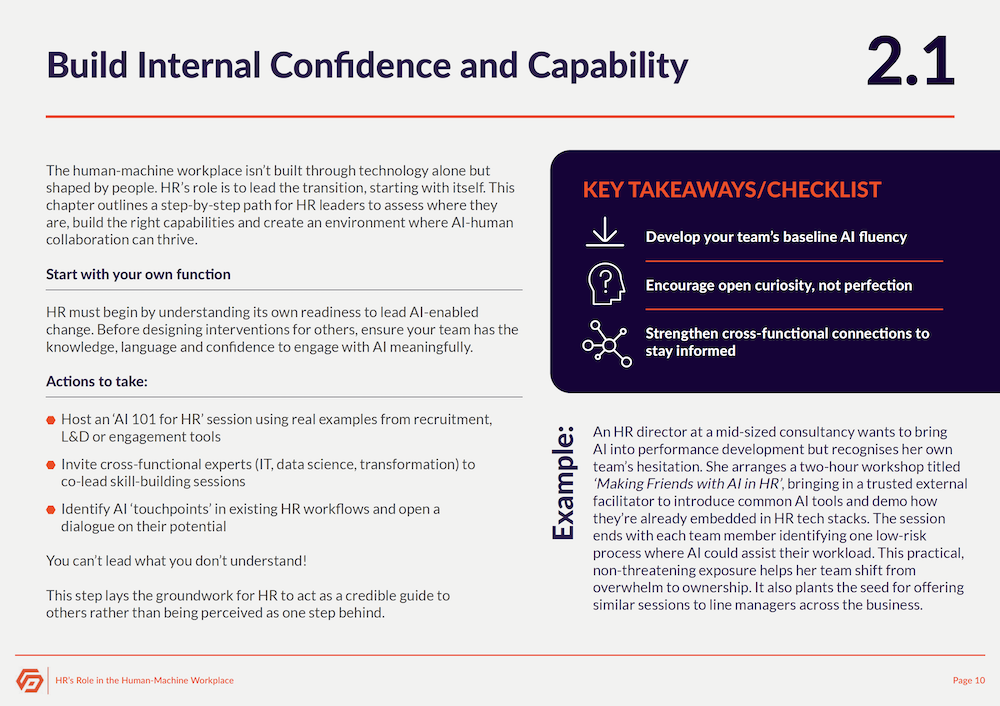 Example page from Job Reinvention Guide ©On and Off Communications Ltd