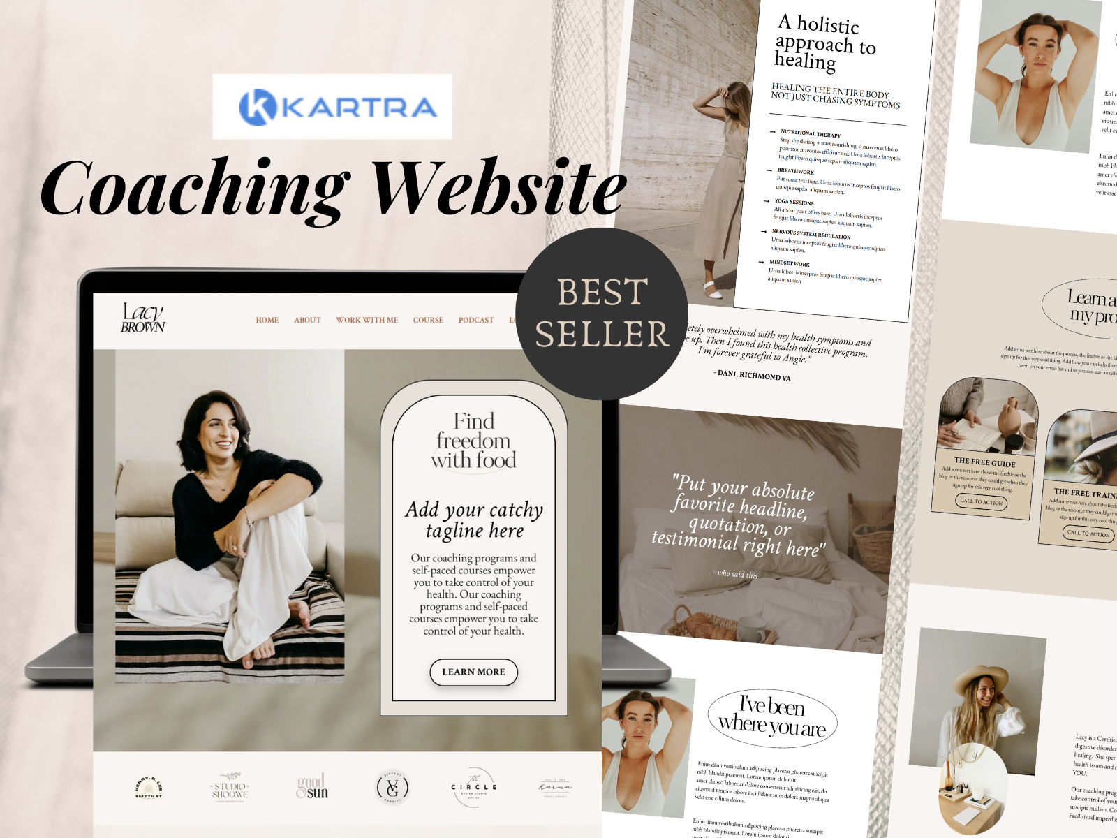 Kartra template website and membership bundle