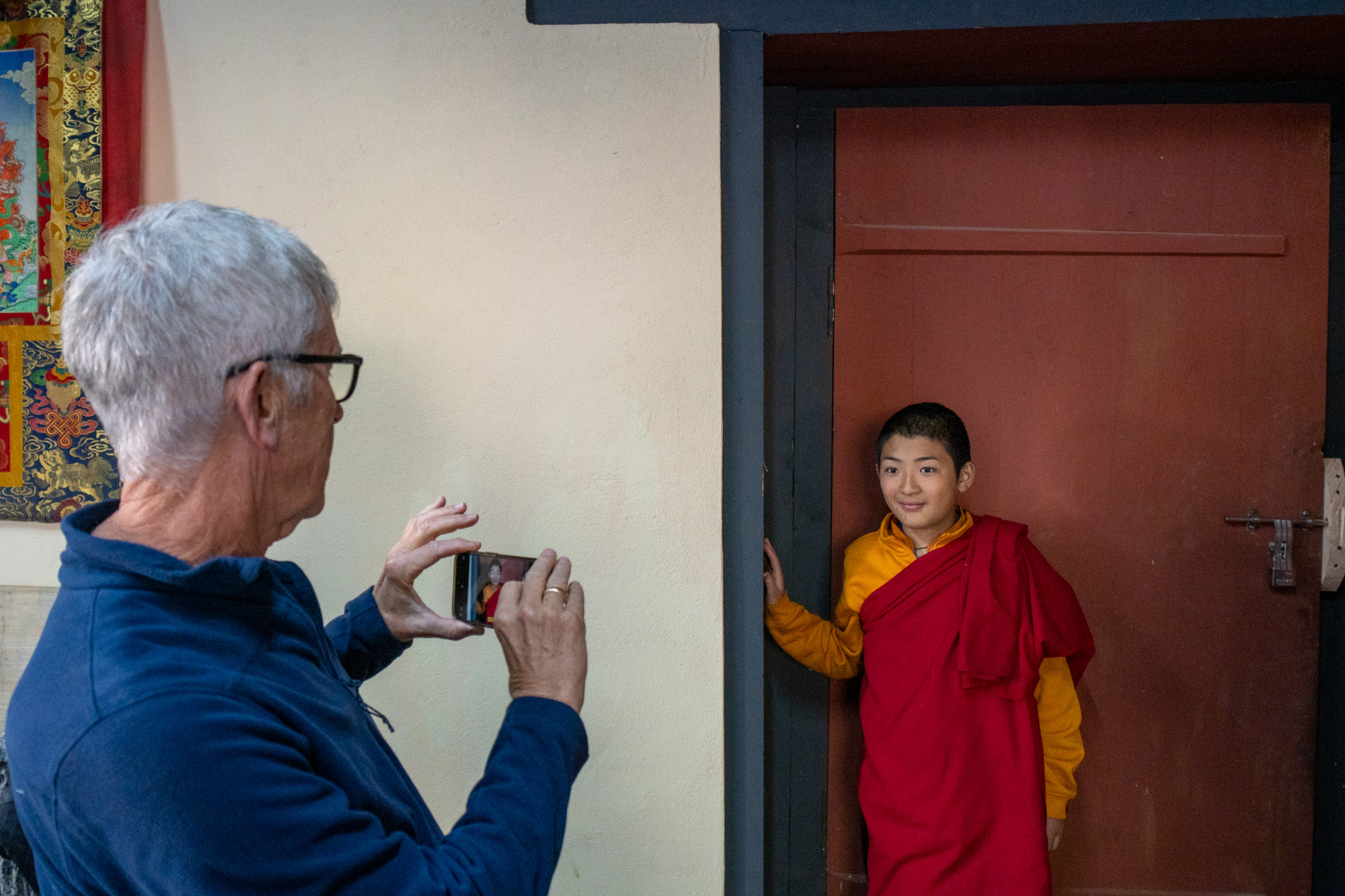 Bhutanese fire ceremony ritual at night during Raw Tours photo tour.
